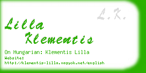 lilla klementis business card